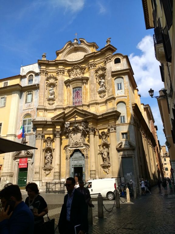 Santa Maria Maddalena church across plaza from Relais Maddalena Hotel